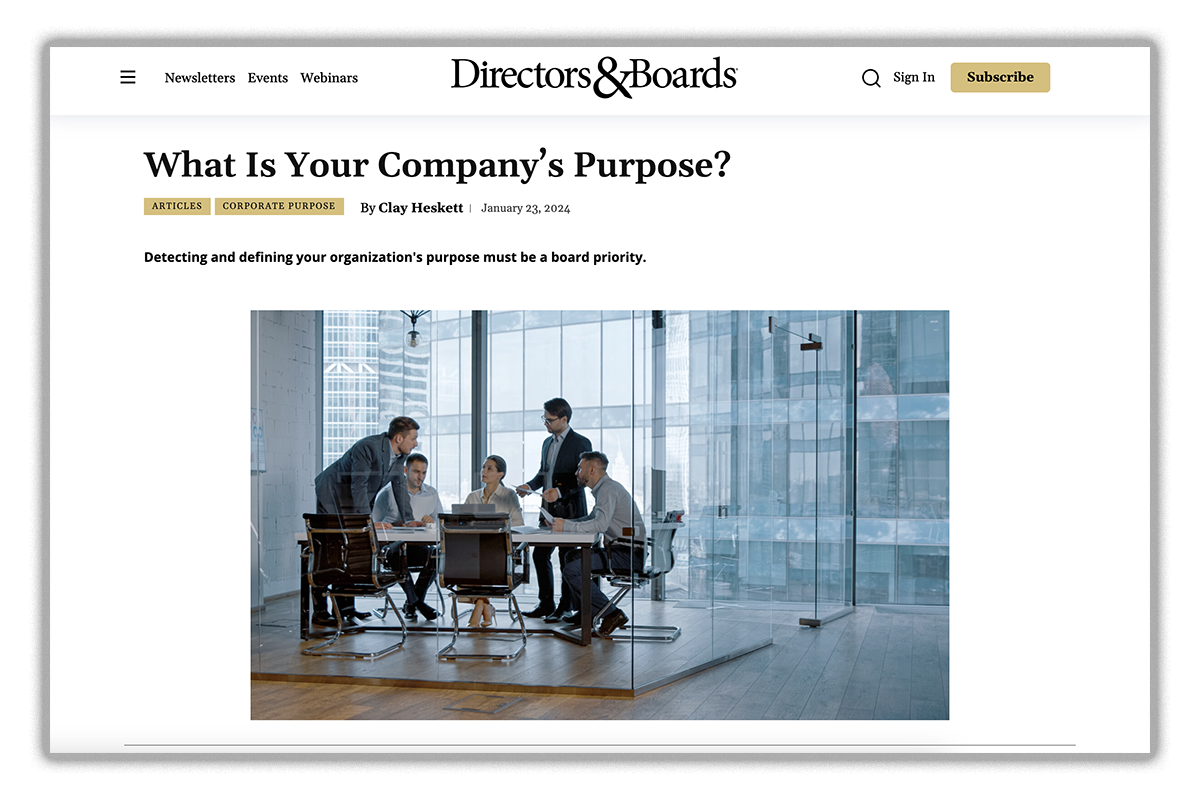 What Is Your Company’s Purpose?