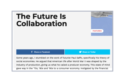 The Future Is Collaboration